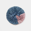 Azur Plissé Satin Silk Scrunchie