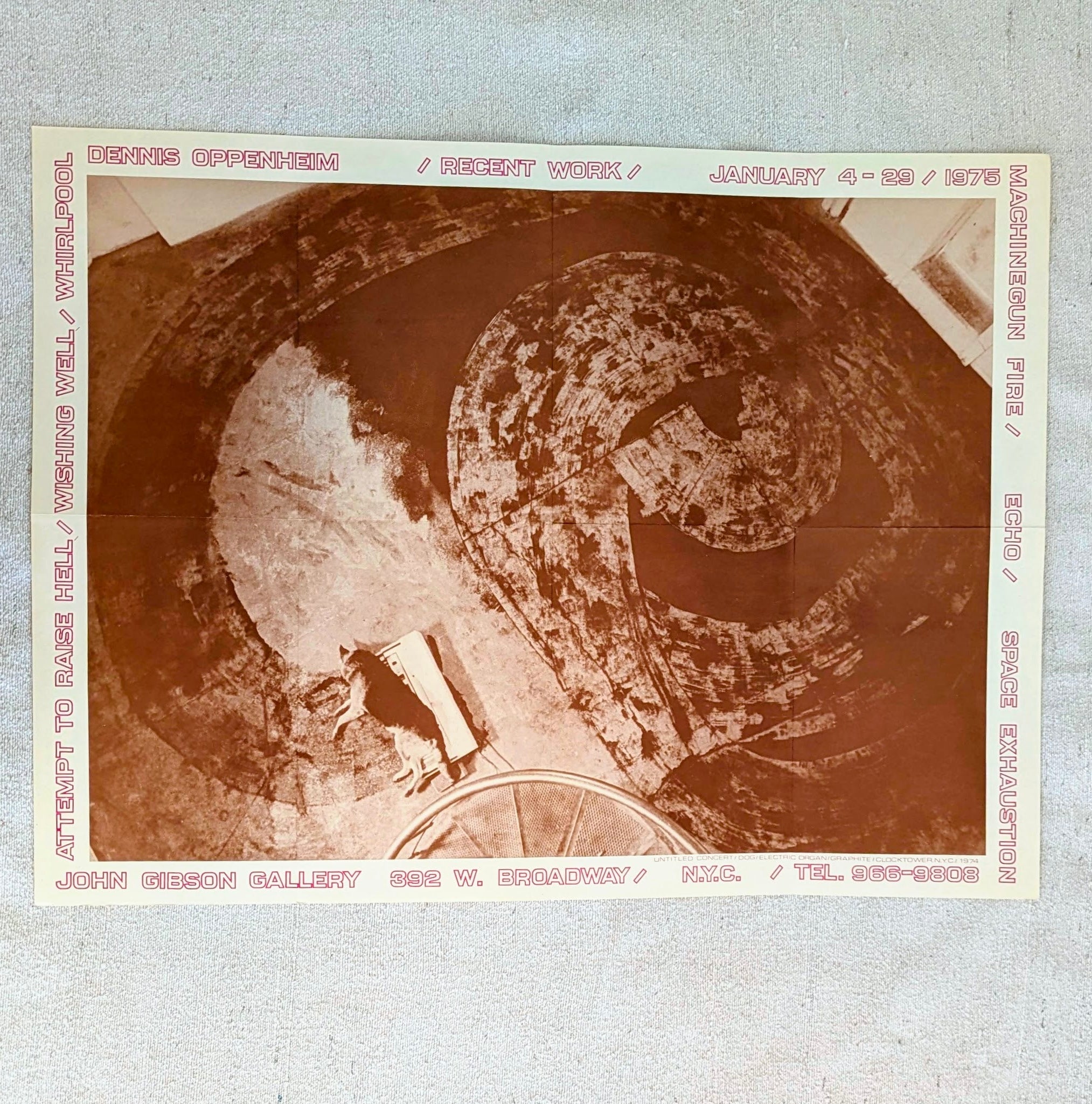 Dennis Oppenheim Exhibition Poster